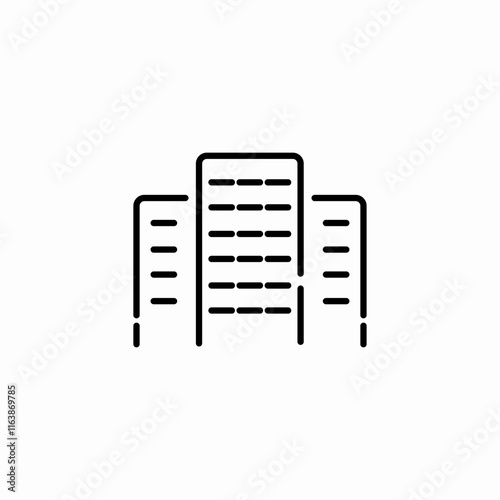 building apartments icon sign vector