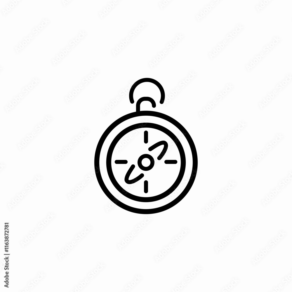 navigation compass icon sign vector navigation compass icon sign vector