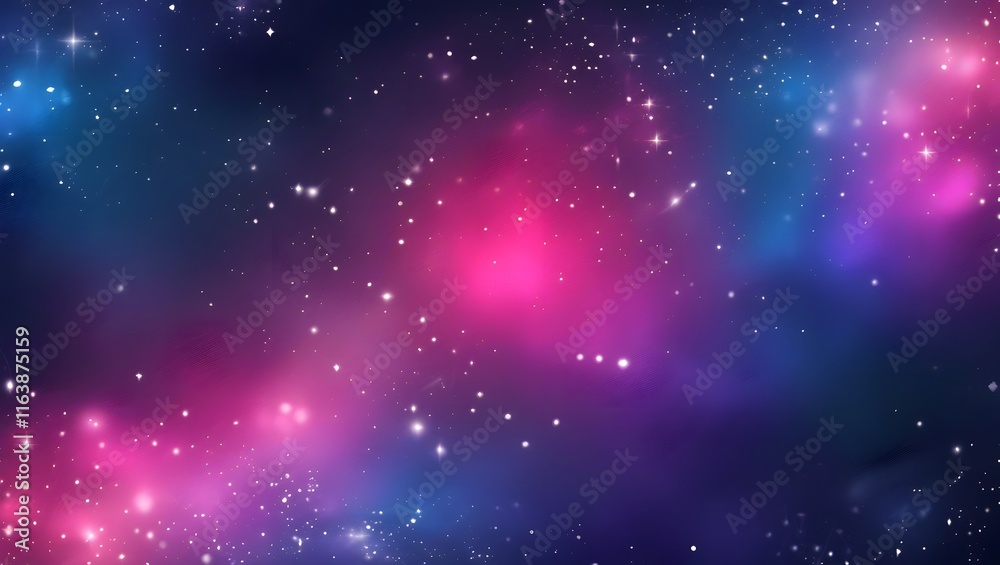 Fototapeta premium Dreamy Gradient Glow: A glowing gradient with sparkles and bokeh effects in vibrant shades, ideal for futuristic, elegant, and soft-focus visuals. Great for tech, celebrations, or minimal designs.