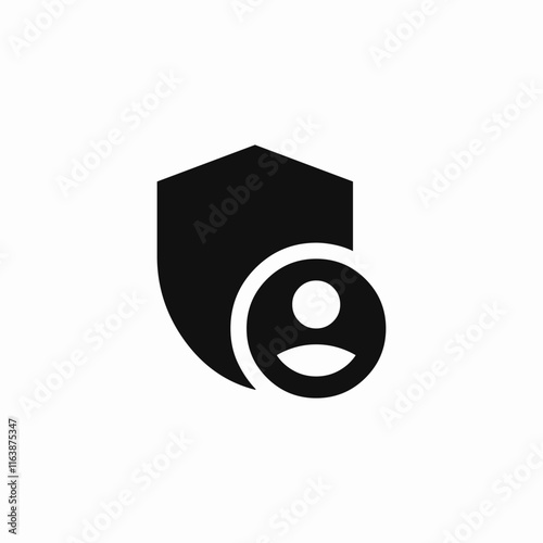 user protection icon sign vector