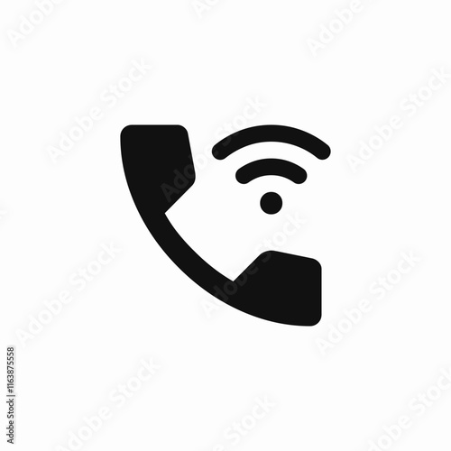wifi call phone icon sign vector