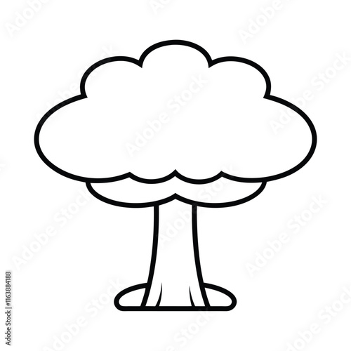 Cloud Icon Black Line | Clouds Illustration | Weather Climate Symbol | Cloud Outline