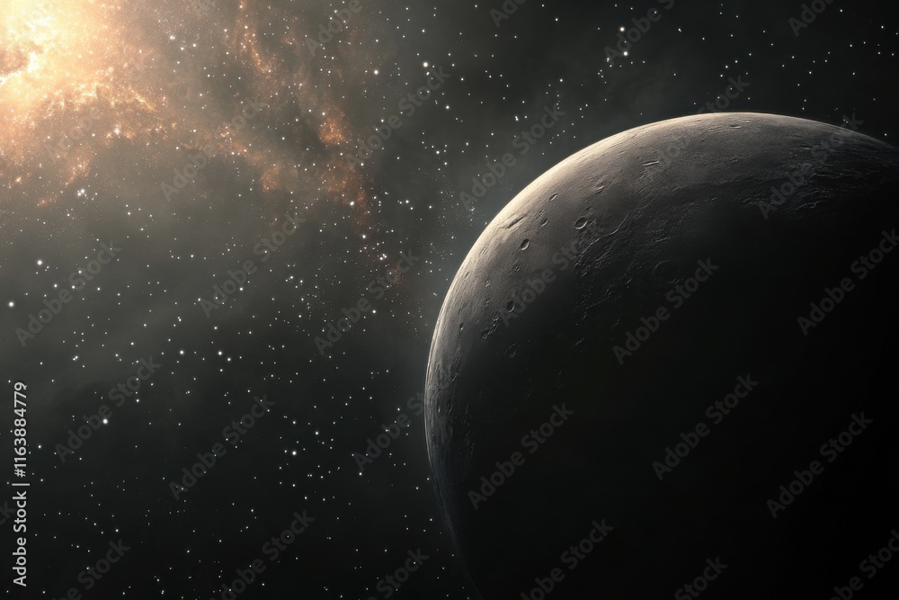 Obraz premium Astronomy in a galaxy concept with planets