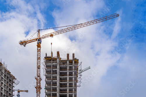 Photography Construction of the third stage of a new residential complex 'in the forest'