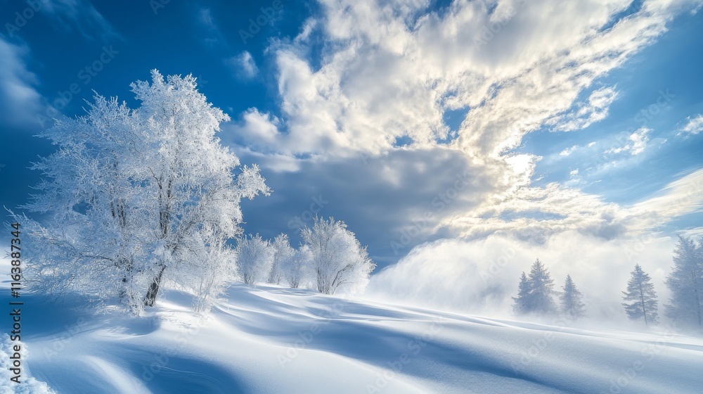 Effect of cold winter wind with snow. White air clouds with snowflakes and ice particles in shape of whirlwind, wave, spray and flow, vector realistic set isolated on transparent background Effect of cold winter wind with snow. White air clouds with snowflakes and ice particles in shape of whirlwind, wave, spray and flow, vector realistic set isolated on transparent background