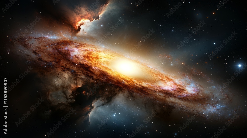 Obraz premium Exploring the Vast Galaxy