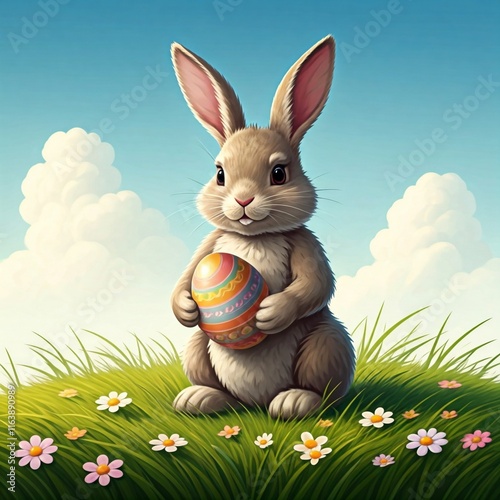 Illustrative Darstellung des Osterhasen