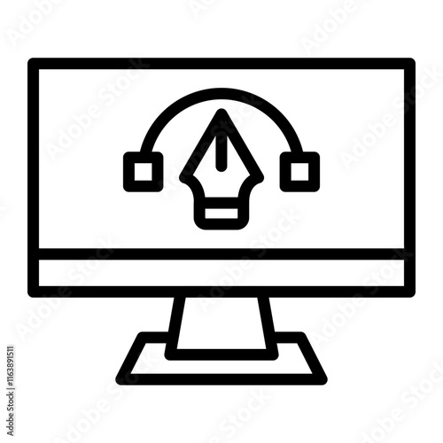 Graphic Design   Vector Line Icon Design