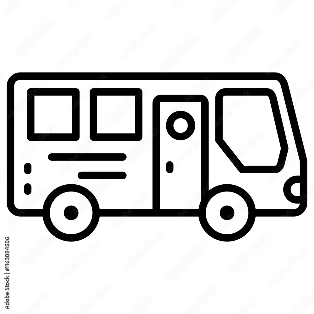 School Bus Icon School Bus Icon