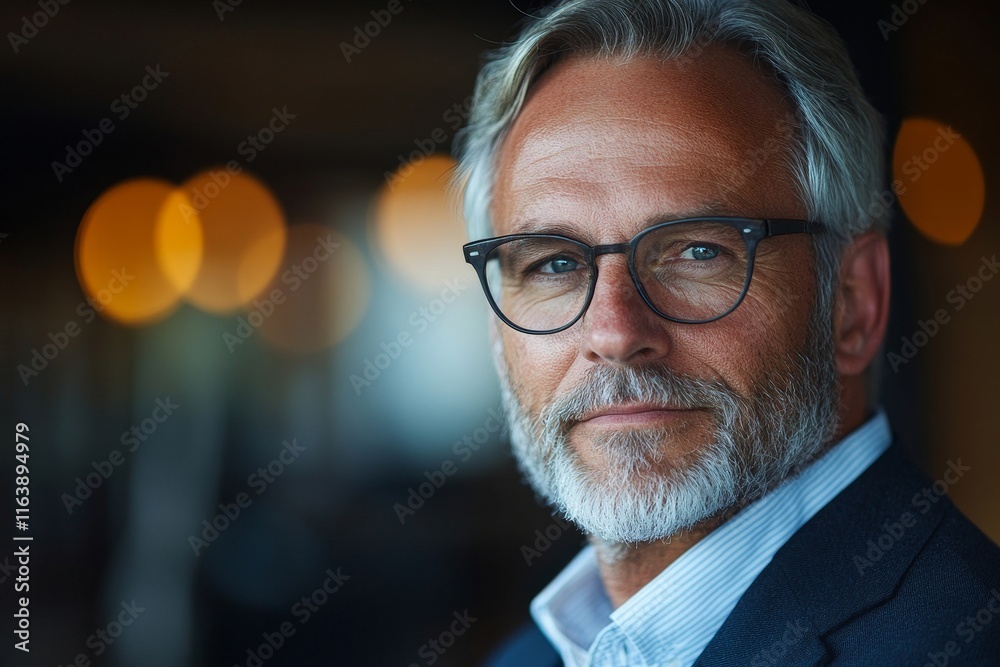 Smart relaxed confident senior businessman, Generative AI Smart relaxed confident senior businessman, Generative AI
