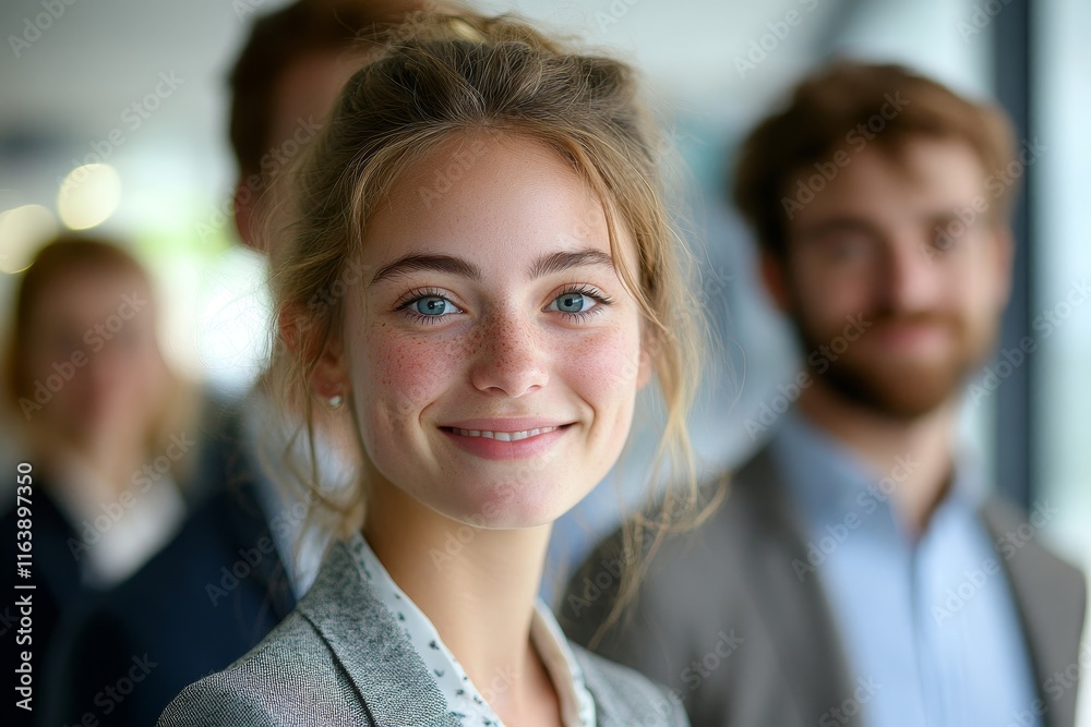 Young business people in office, Generative AI Young business people in office, Generative AI