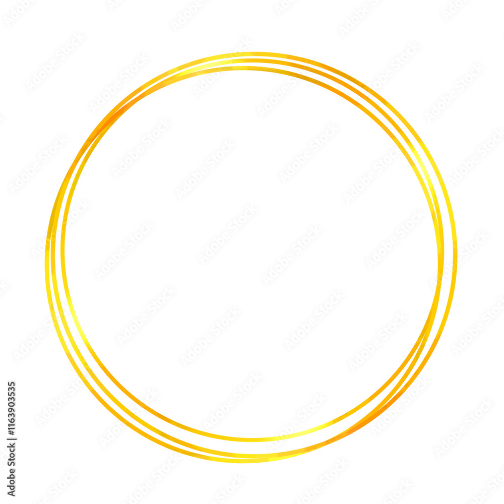 Aesthetic golden circle frame Aesthetic golden circle frame