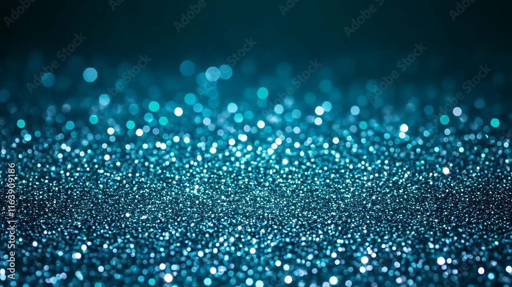 Teal Glitter Background Sparkling Bokeh Lights Teal Glitter Background Sparkling Bokeh Lights