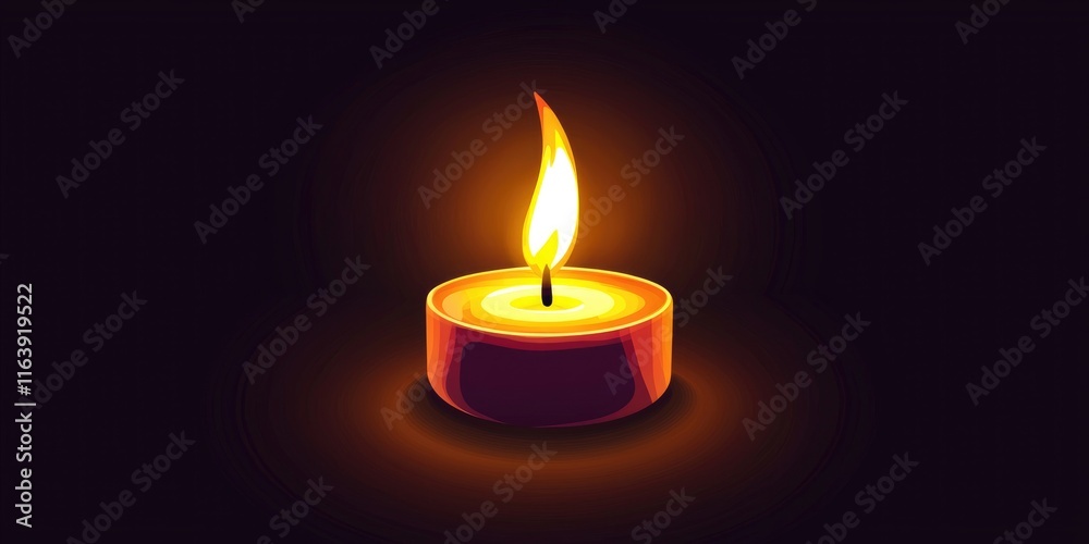 A stylized candle icon with a delicate flame, representing peace and serenity. A stylized candle icon with a delicate flame, representing peace and serenity.