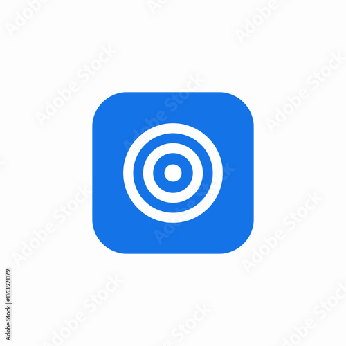 target aim icon sign vector