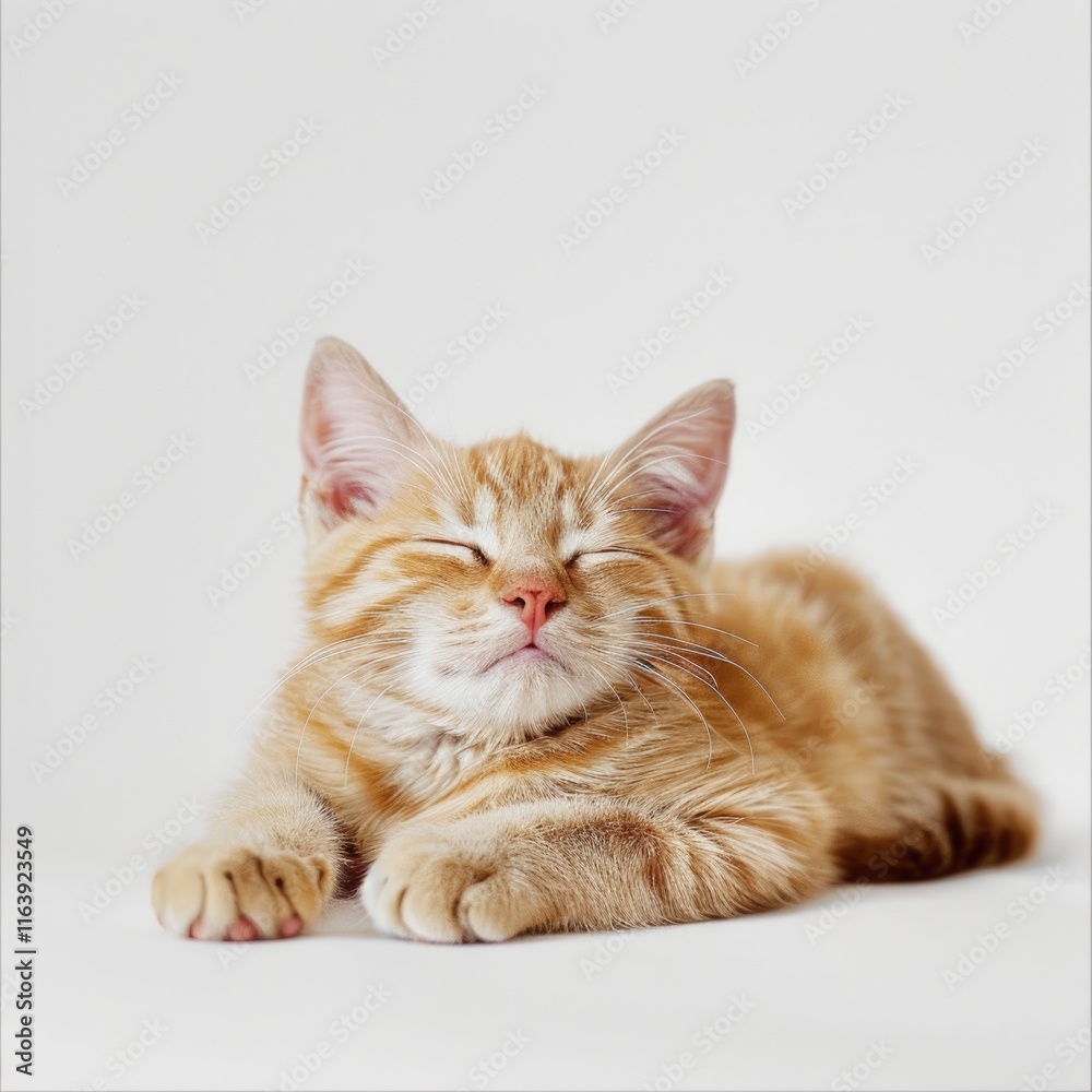 Fototapeta premium Adorable Orange Tabby Kitten