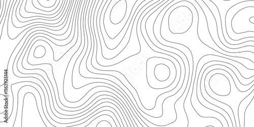 Abstract Blank Detailed Topographic Contour Map Subtle White Vector Background, Topography map art curve drawing. geographic contour map paper texture,paper texture Imitation of a geographical map sha