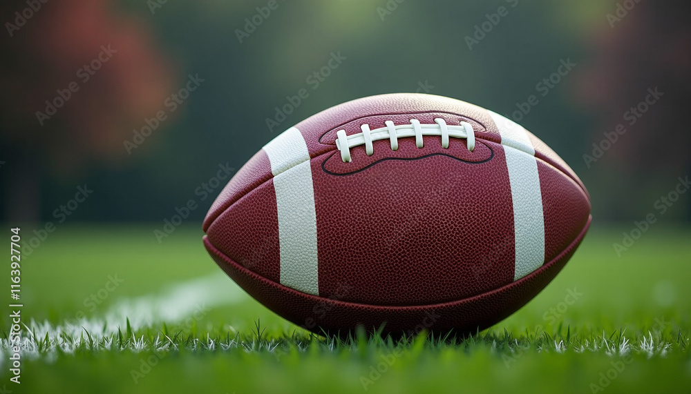 American Football on the Field American Football on the Field