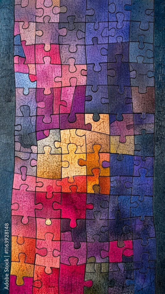Obraz premium The Missing Puzzle Piece, Dissociative Amnesia