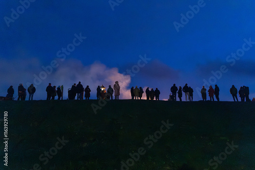 Osterfeuer auf Juist photo