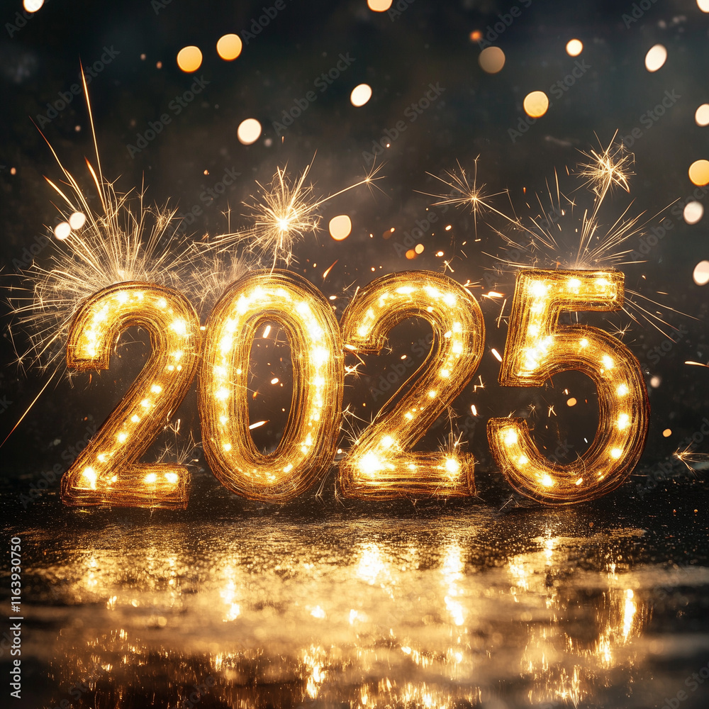Exciting 2025 New Year Banner for Holiday Events and Parties Exciting 2025 New Year Banner for Holiday Events and Parties