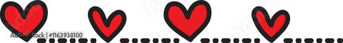Symbol love heart typography for valentines day.