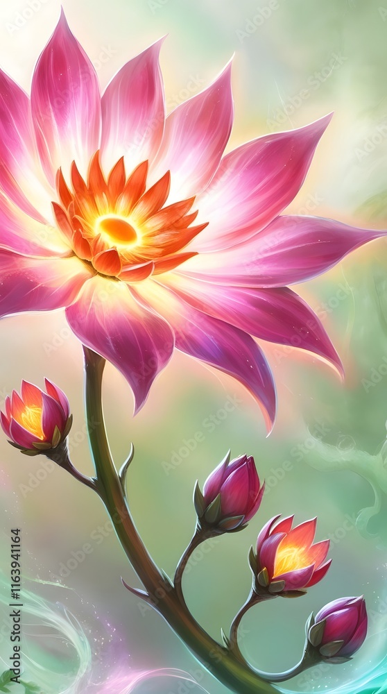 Fototapeta premium Closeup shot of beautiful flowers