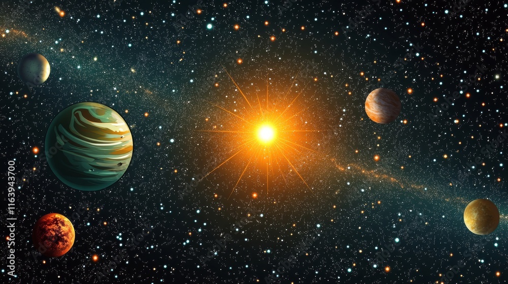 Space and star background vector illustration. Space and star background vector illustration.