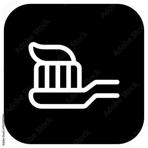 Editable tooth brush and paste vector icon. Dentistry, healthcare, medical. Part of a big icon set family. Perfect for web and app interfaces, presentations, infographics, etc