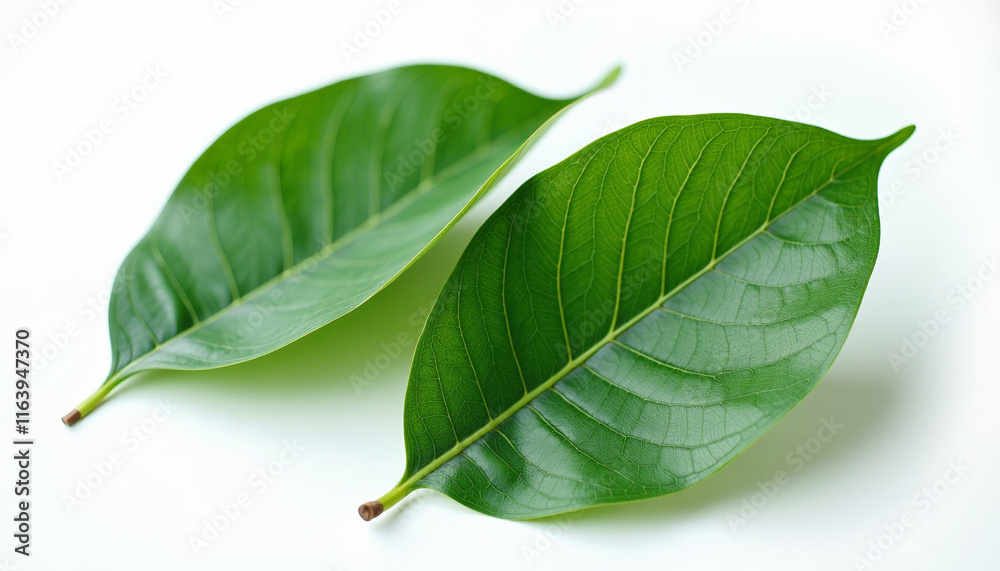 Obraz premium Close-up of Vibrant Green Leaves
