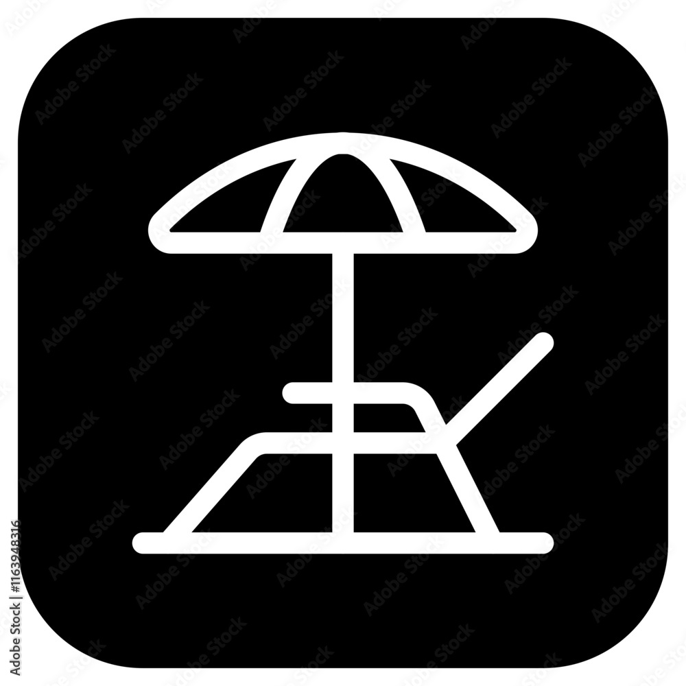 Editable sun lounger vector icon. Part of a big icon set family. Perfect for web and app interfaces, presentations, infographics, etc Editable sun lounger vector icon. Part of a big icon set family. Perfect for web and app interfaces, presentations, infographics, etc