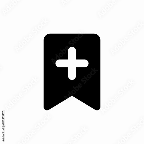 add bookmark icon sign vector