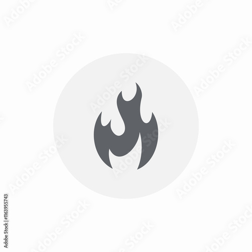 flame fire burn hot icon sign vector