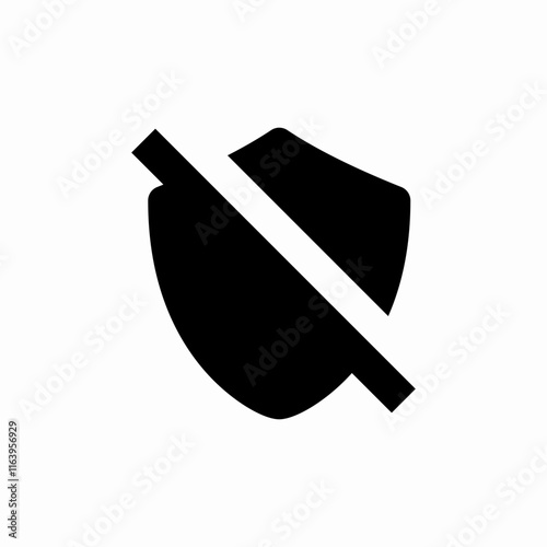 protection turned off icon sign vector