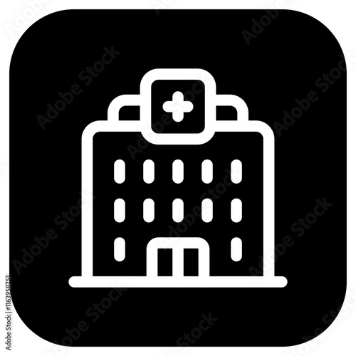 Editable hospital, clinic vector icon. Part of a big icon set family. Perfect for web and app interfaces, presentations, infographics, etc