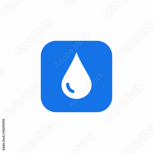 water drop icon sign vector