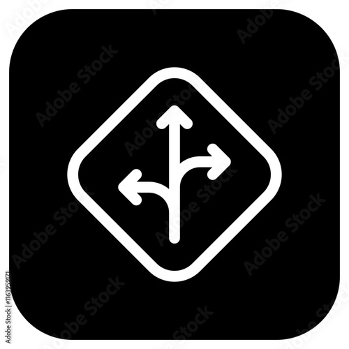 Editable traffic sign arrow vector icon. Map, location, navigation. Part of a big icon set family. Perfect for web and app interfaces, presentations, infographics, etc