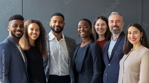 A group of people are smiling for a photo