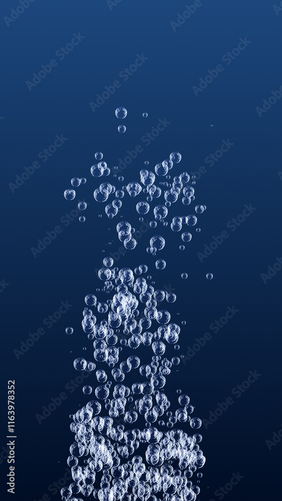 Fototapeta premium Background with abstract water bubbles