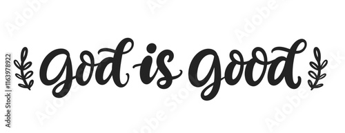 God is Good Bible verse psalm . Christian quote