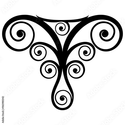 Photos black and white ornament design