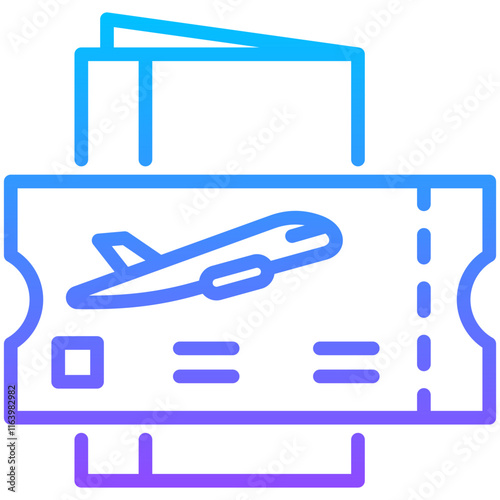 Plane Ticket Icon