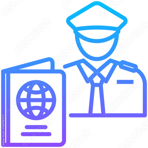 Immigration Officer Icon