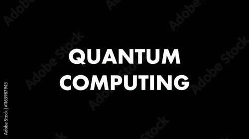 quantum computing 3d text animation