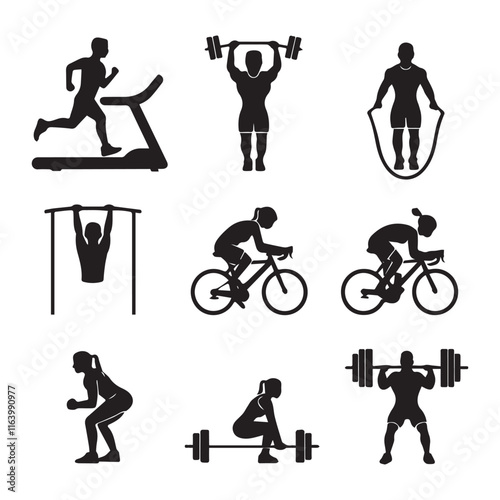 A man is doing exercises with a weightlifter