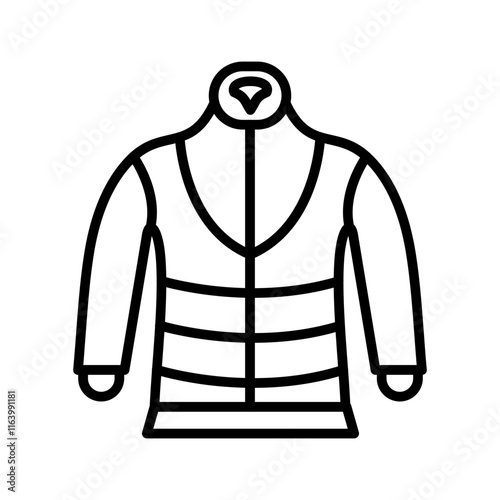 Insulated jacket Vector Icon