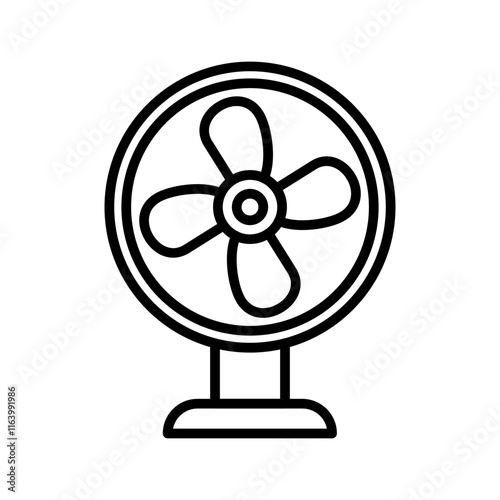 Portable fan Vector Icon