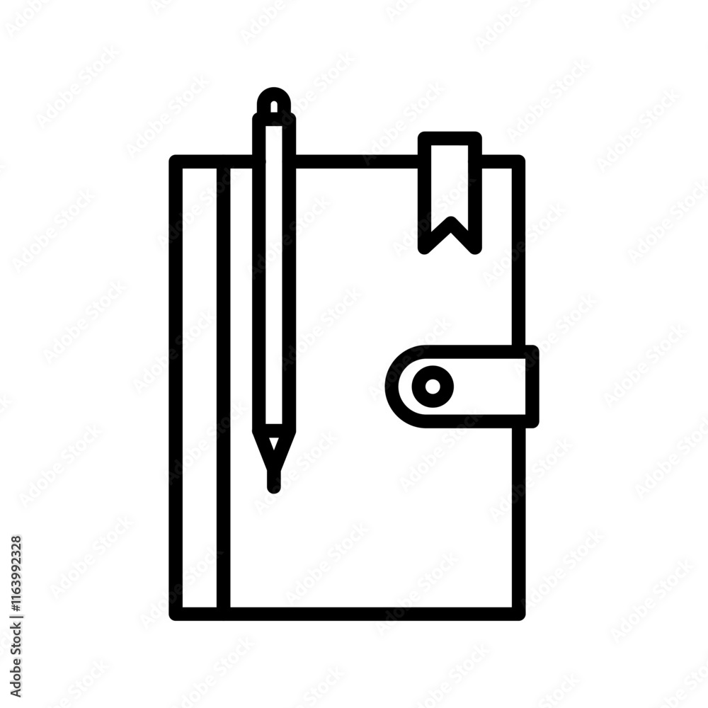 Textbook Vector Icon Textbook Vector Icon