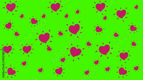 animated hand drawn heart. frame by frame animatio photo