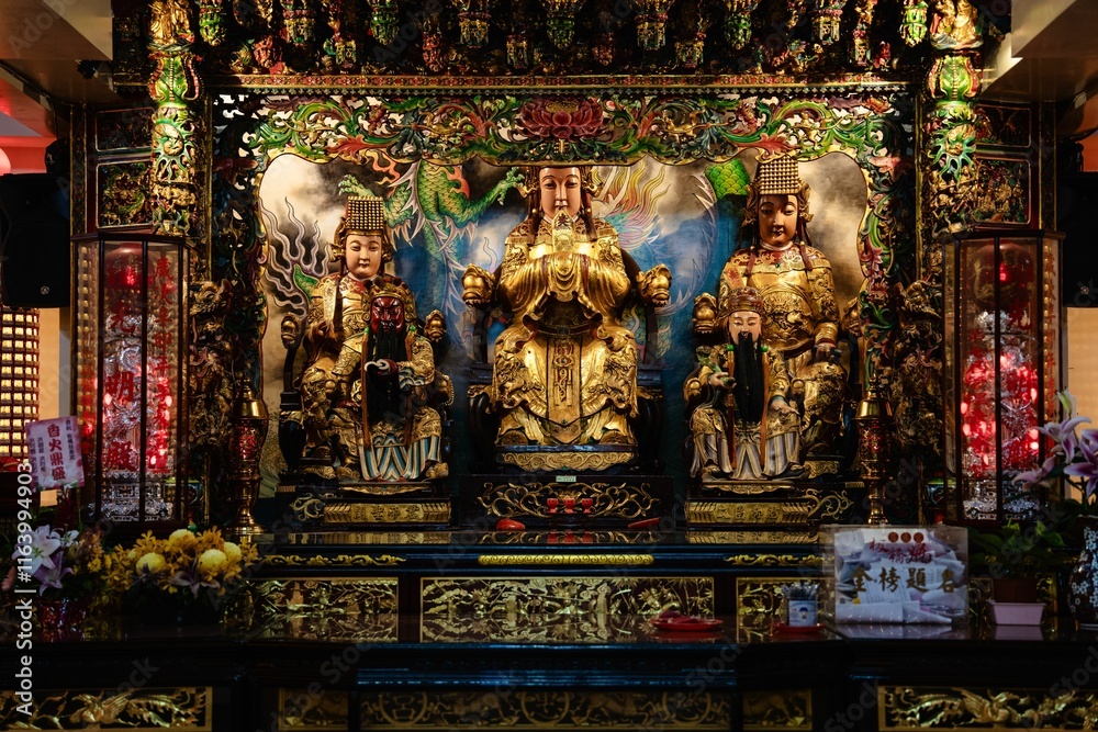 Fototapeta premium Ornate Chinese Temple Altar